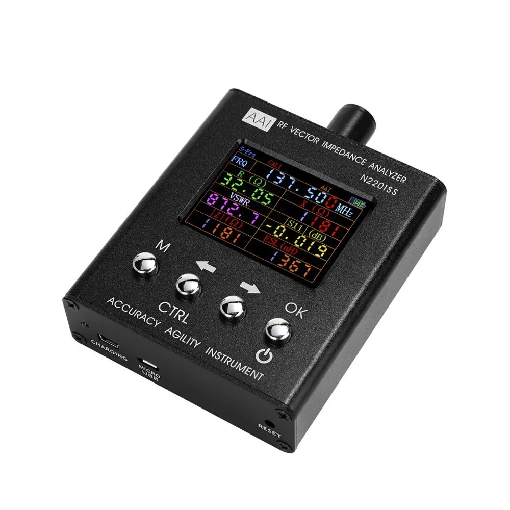 N2201SS RF Vector Impedance Analyzer ANT SWR Antenna Meter Tester 137.5-2700MHz Resistance/Impedance/SWR