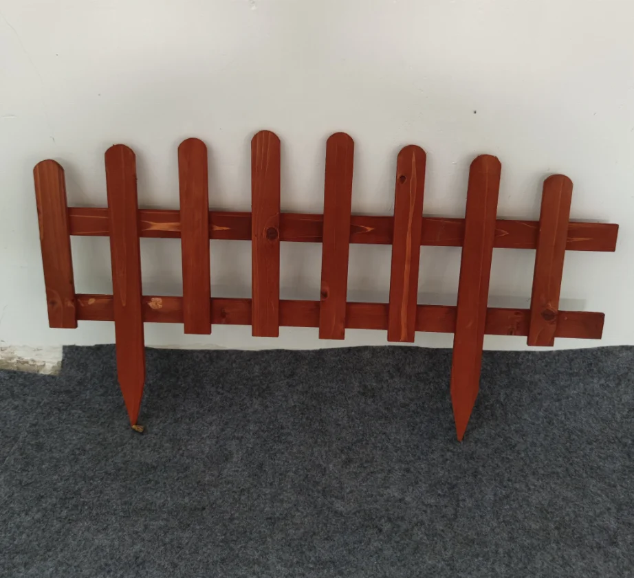 2023 Outdoor courtyard garden flower bed vegetable plot easy to assemble natural solid wood fence