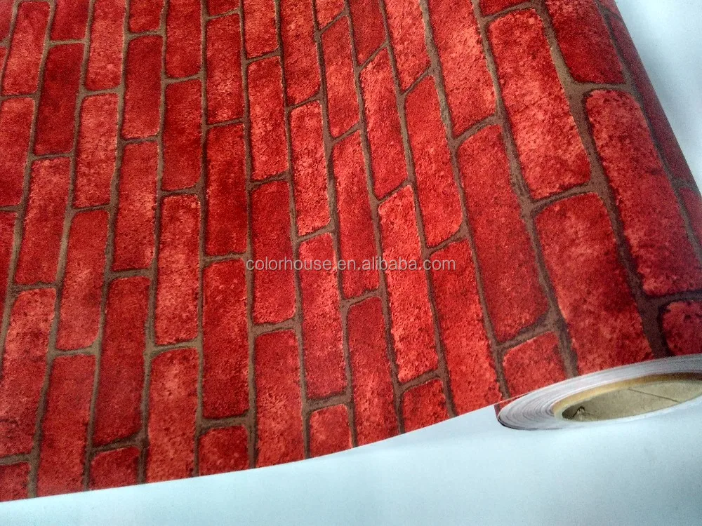 Wallpaper for Home Decorative PVC Self Adhesive Brick Design Wall Paper Use House Interior 1002