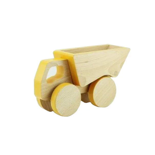 Wooden Beech Mini Truck Toy Car Craft Shelf Wooden Miniature Truck Car Decoration toy Wooden Truck Car  toy