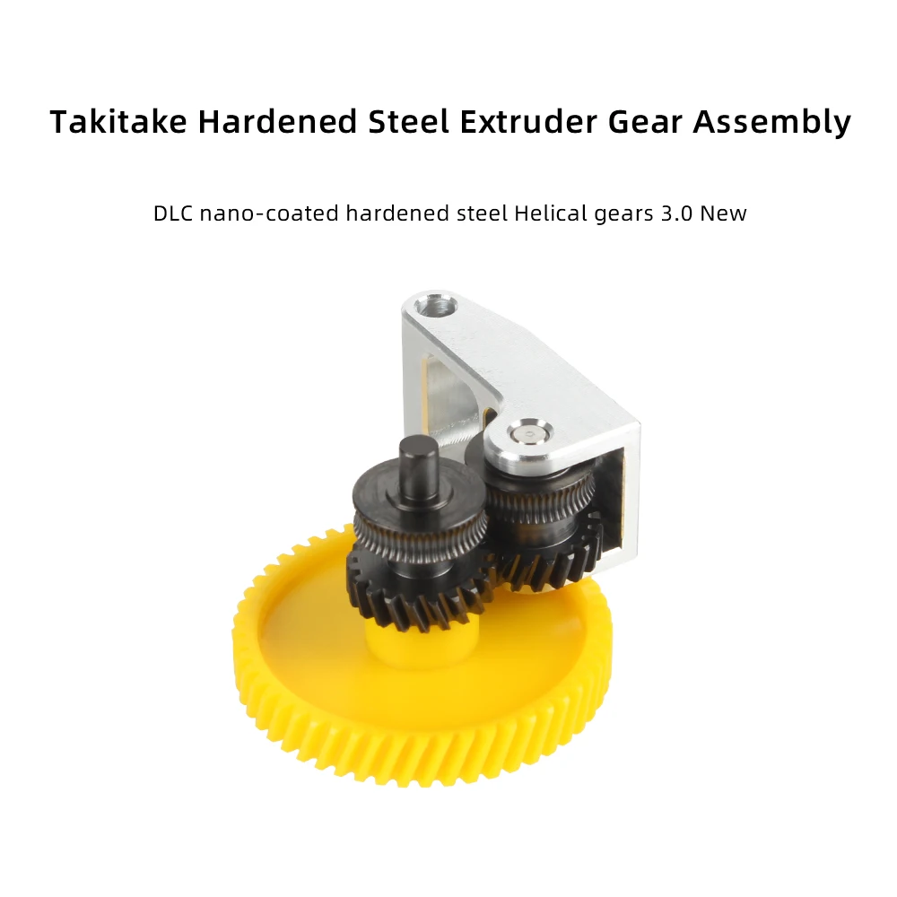For Bambu Lab Extruder Gears Hardened Steel Upgrade Assembly Wear-resisting Kit Bambulab P1S P1P X1 X1C 3D Printer Accessories