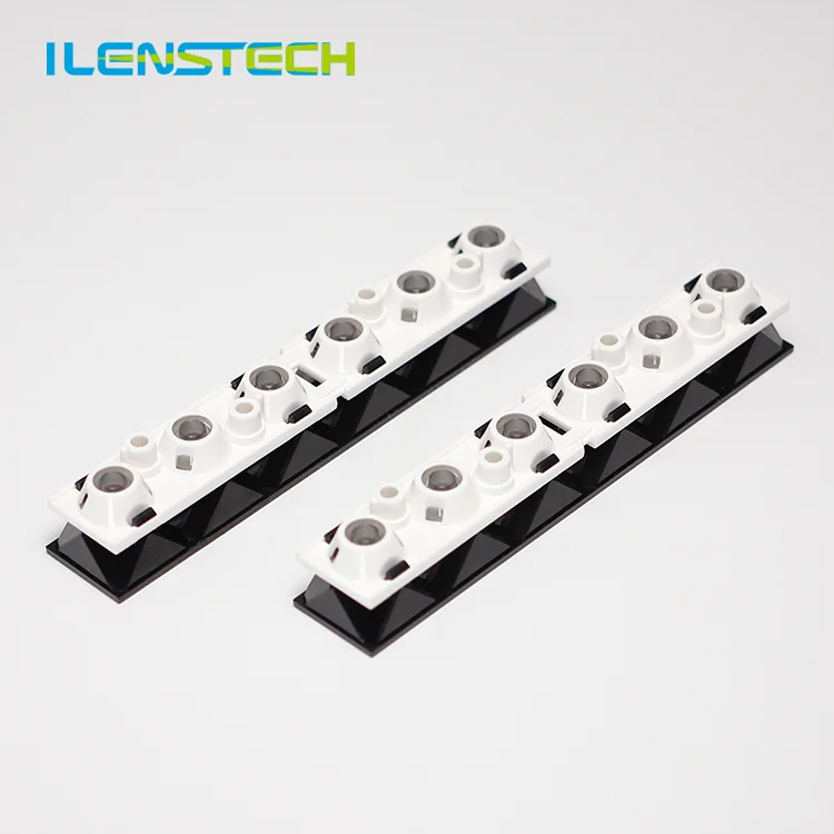 Double holders 6in1 led module lens FWHM 50 for 3030 3535 leds from ilenstech