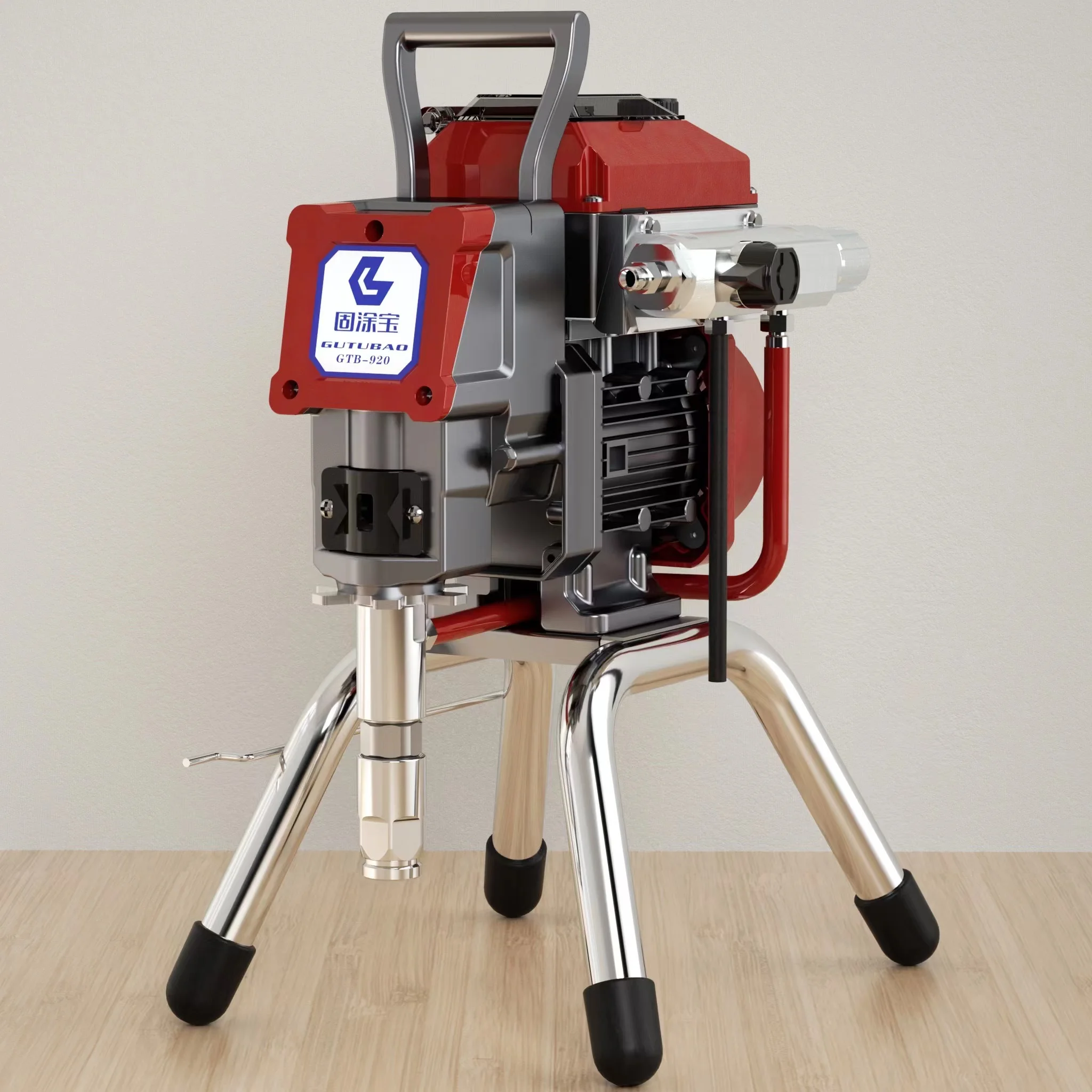 GTB-920 High pressure electric paint sprayer equipment building wall piston pump airless gun airless paint sprayer electric