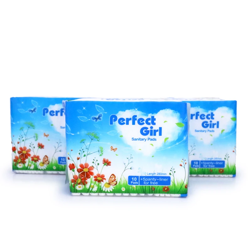 Female Sanitary Pads Ultra Thin Mesh Laminated Super Soft Thin Day Used Lady Sanitary Towel