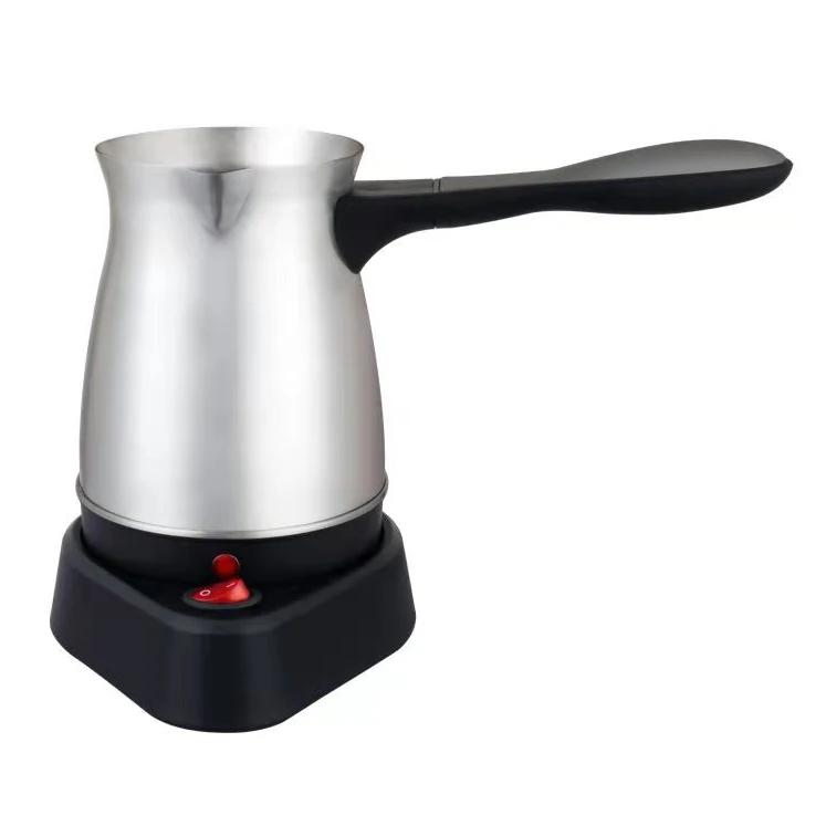 Wholesale Arabic Turkey Coffee Maker Straight Handle Stainless Steel Body Electric Coffee Pot Kettle