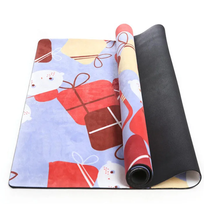 Thick Foldable Play Mat Suede Organic Rubber Baby Play Gym Mat