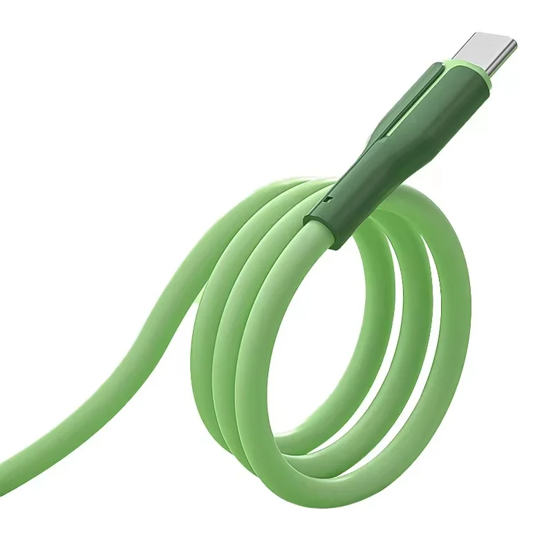 
Factory OEM USB Liquid Silicone Fast Charging Soft Usb C Data Cable Charger Cable High-end GiftsTPE Silicone 