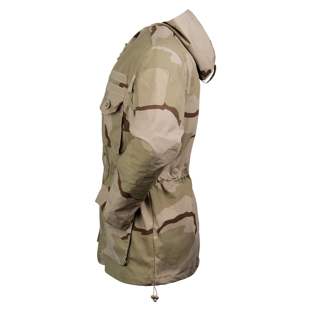 China Cema Camo Windrunner Winter Warm Suit Tri Color Desert Tactical Field Jacket