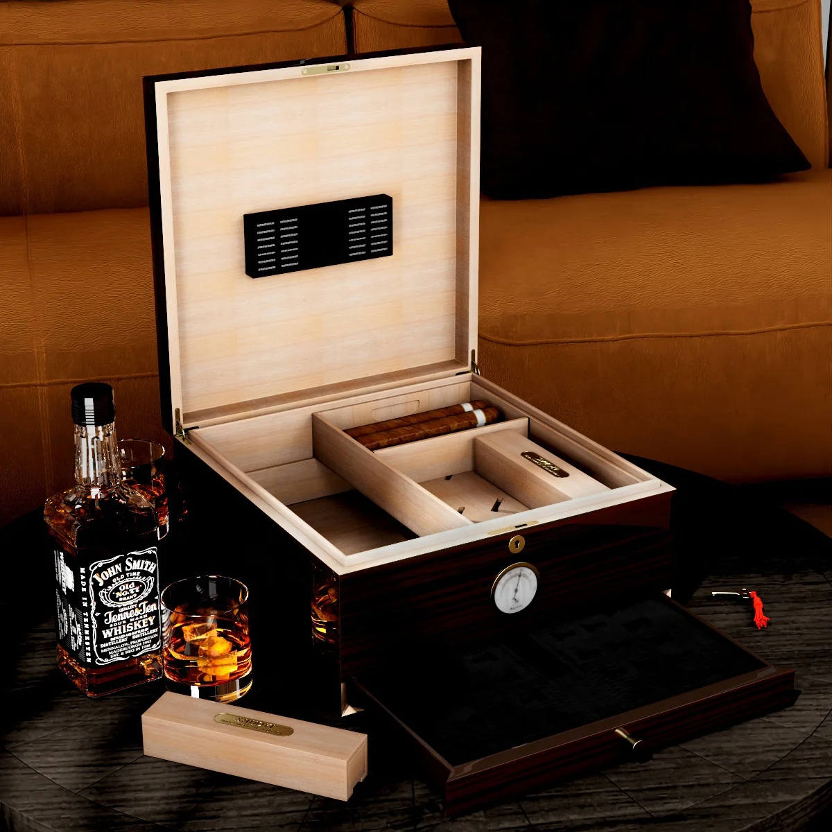 custom spanish cedar wood cigar cooler box humidor