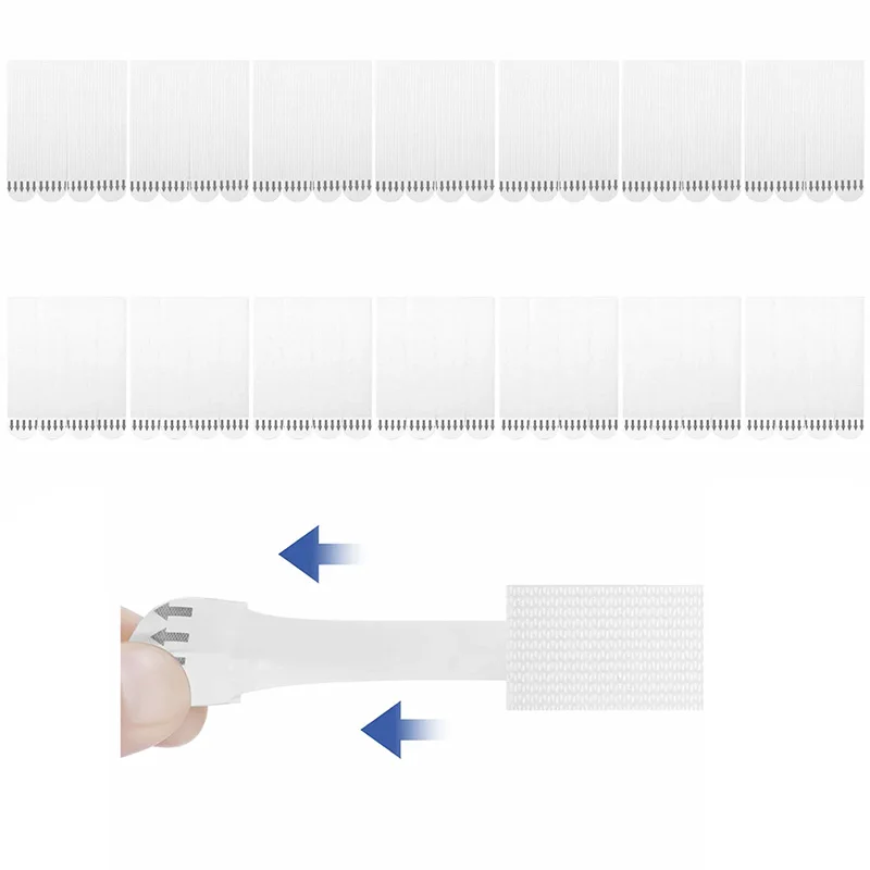 Non-Residue Adhesive Hook And Loop Fastener Hanging Strips Nail-Free Sticky Hangers Hanging Strips For Smooth Walls