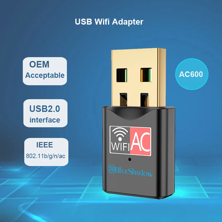  Двухдиапазонный беспроводной мини Wi-Fi адаптер приемник 600 м 5 ГГц Usb 5g Мбит/с сетевые карты Адаптеры для ПК