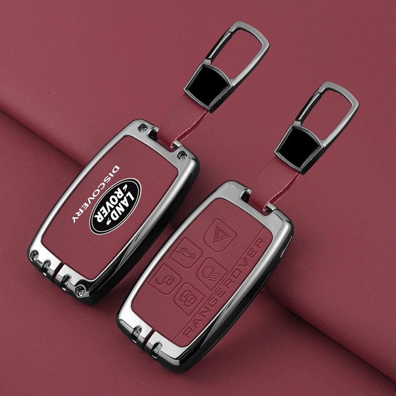 Hot sale for Land Rover Discovery car key cover from 2012 to 2024 metallic leather protector shell automobile key fob case