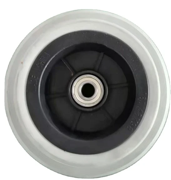 7inch 180 mm Rubber Hand pallet truck wheels with Aluminium Core semi truck wheels