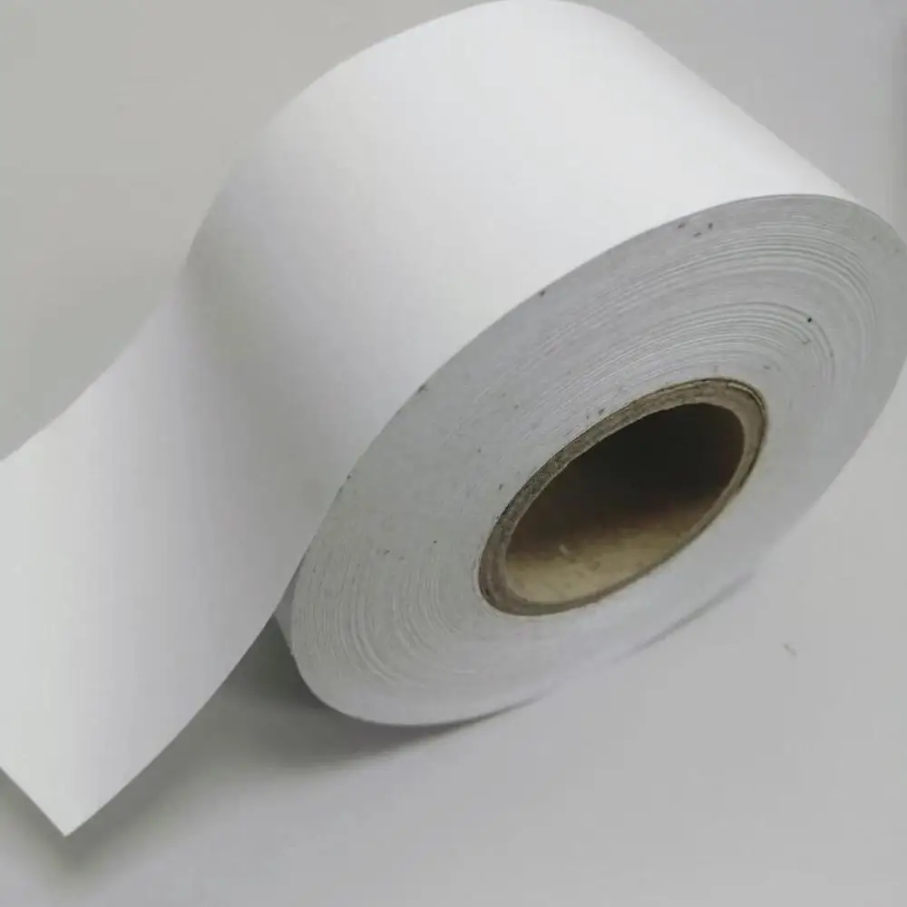 Johnson self adhesive shipping label printer direct thermal liner less labels without liner