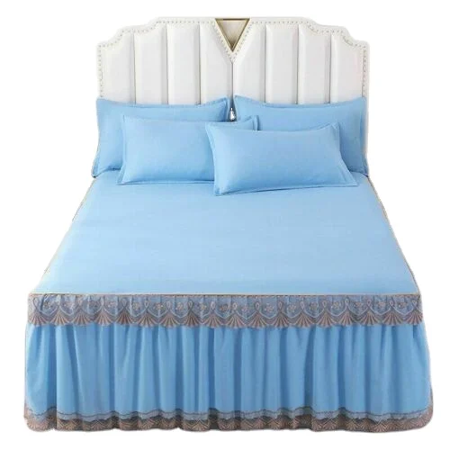 Bedding Lace Bed Skirt Pure Color Home Deco Bed Cover Queen King Mattress Cover Bed Skirt
