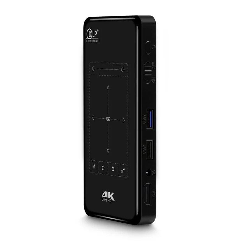 DLP P09-II Mini Portable mini Projector Home Cinema Support 4K Decoding WiFi Miracast Airplay