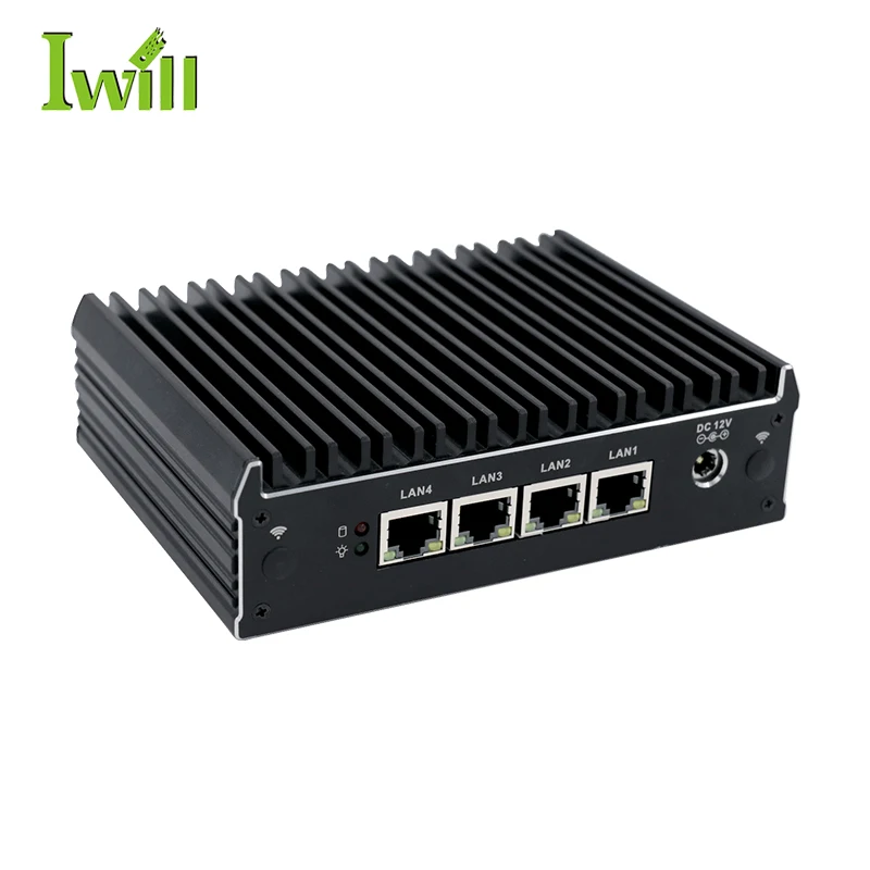 embedded pc mini pc J3160 4 LAN  2 HD dual display embedded micro firewall pfsense with 8G DDR3L