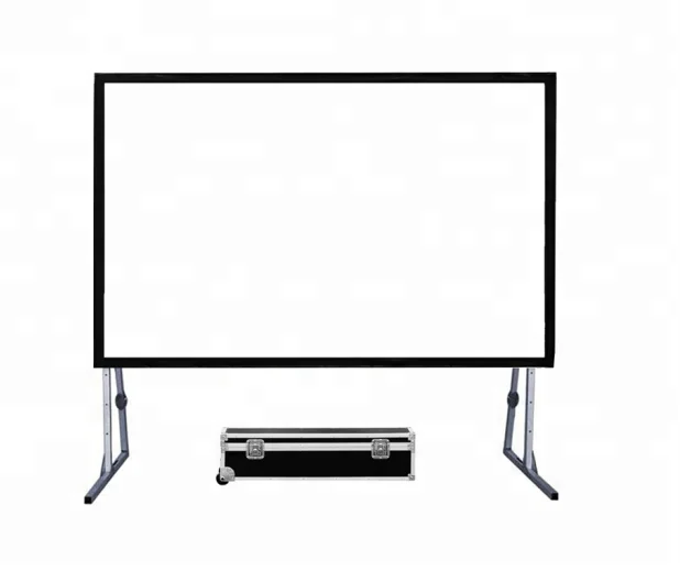 XJK 150 180 200 220 250 300 inch 16:9 4:3  front and rear fast fold projection screen portable outdoor projector screen