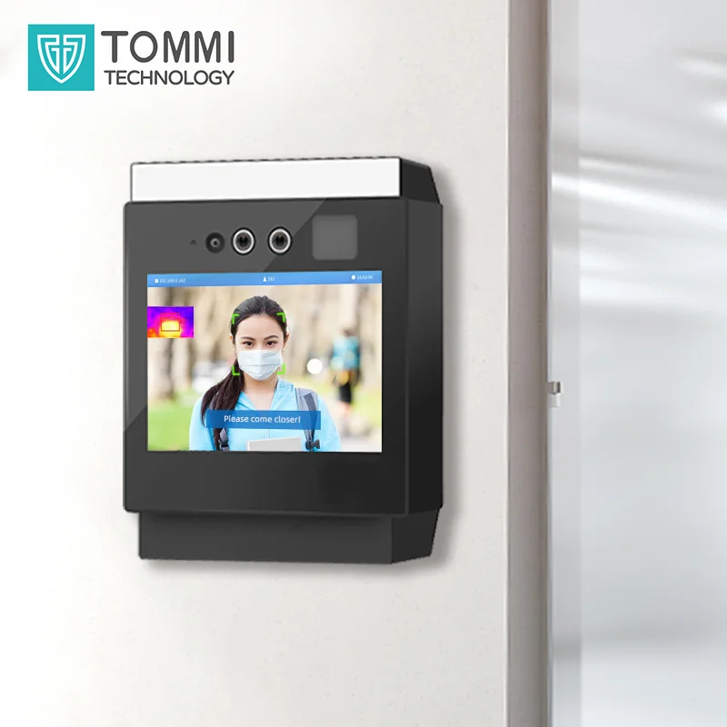 TOMMI OEM ODM 5 inch WIFI face time attendance machine facial recognition access control timekeeper system free software sdk api