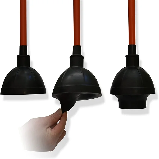 Toilet Plunger for Bathroom Use on Heavy Duty Clogs in Toilet Bowls and Sinks in Homes Commercial and Industrial Buildings