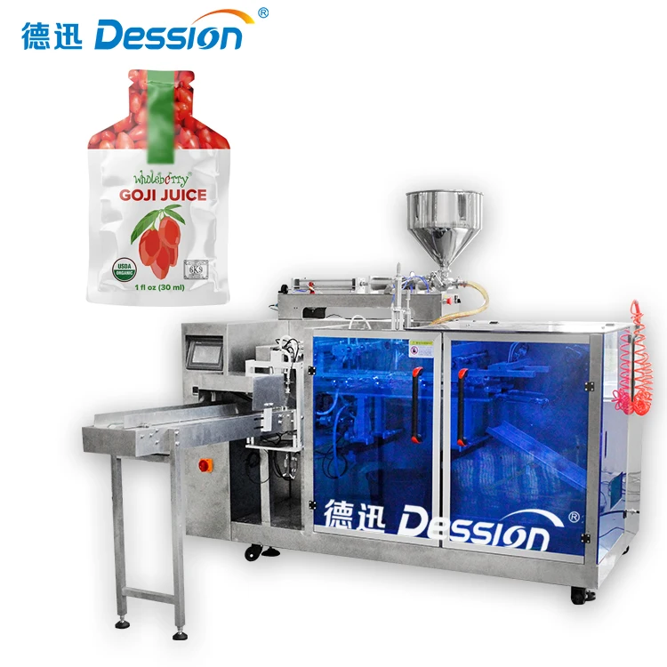 Automatic 30ML health care products pouch filling machine nourishment bags doypack zipper premade bag packing machines