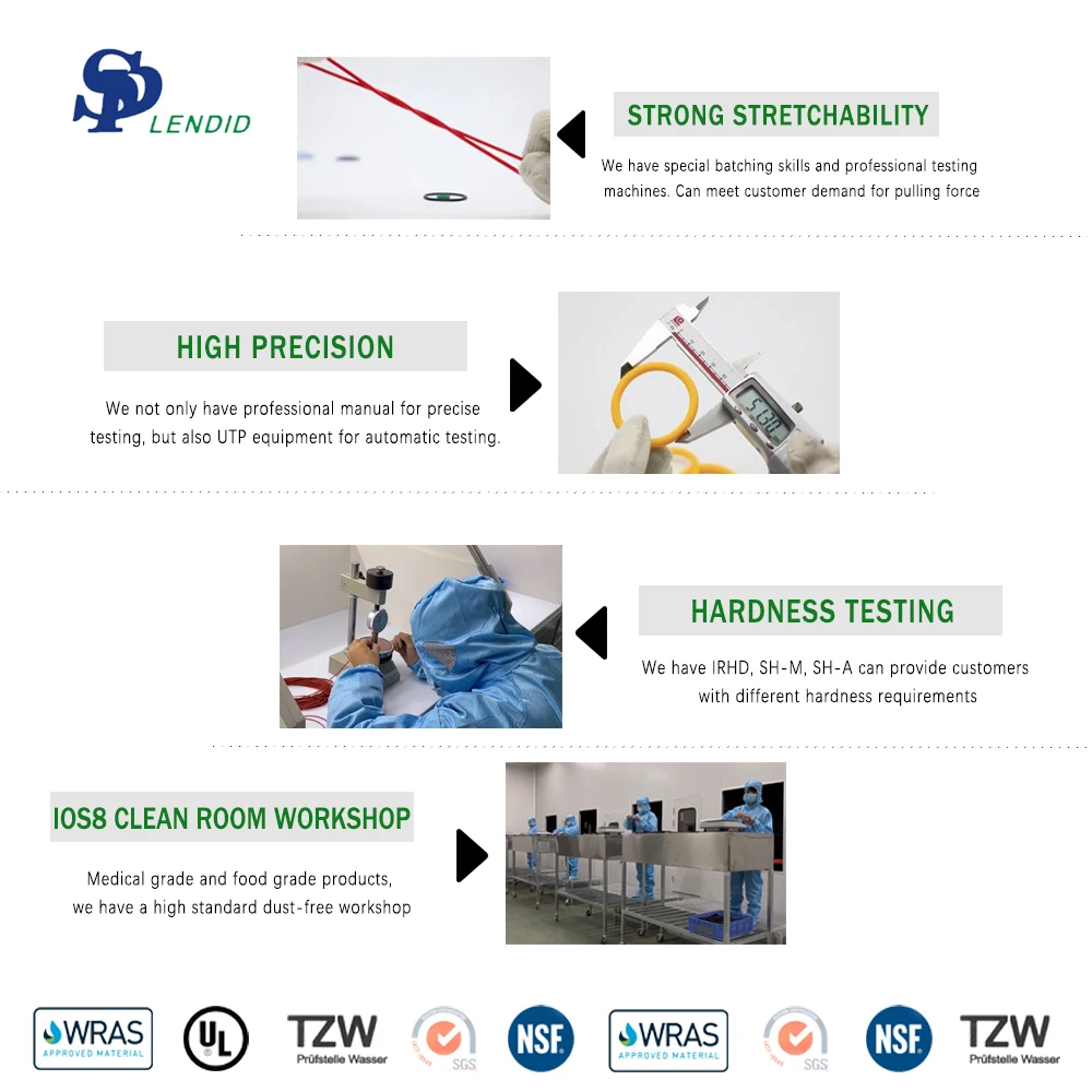 Customized Rubber Products NBR EPDM Car Parts Rubber Exhaust Flange Gasket O Ring Flat Rubber Gasket