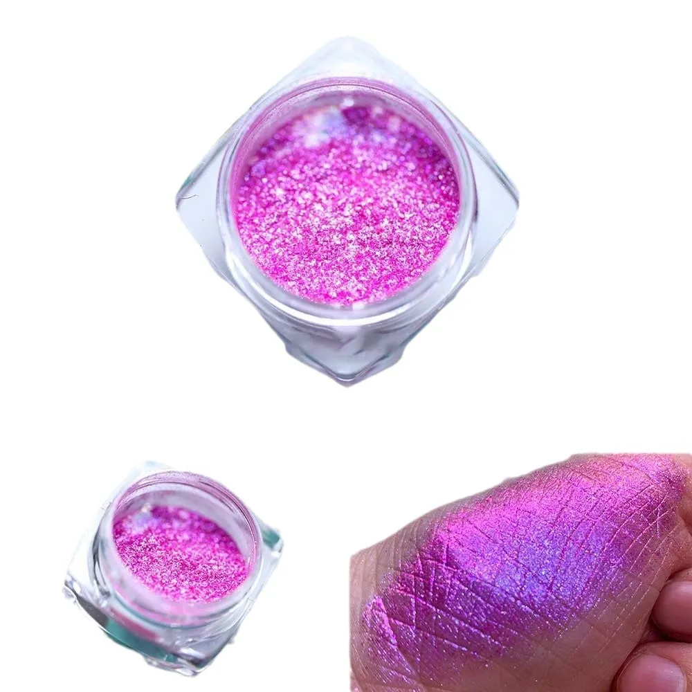 Destly Nail Powder Chameleon Pigment Powder Pearl Luster Magic Color Aurora Magic Mirror Powder DIY Nail Accessories