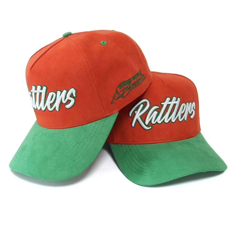 Wholesale 5 panel structure baseball caps for men and women with curved brim sunscreen visor popular suede fabric baseball caps