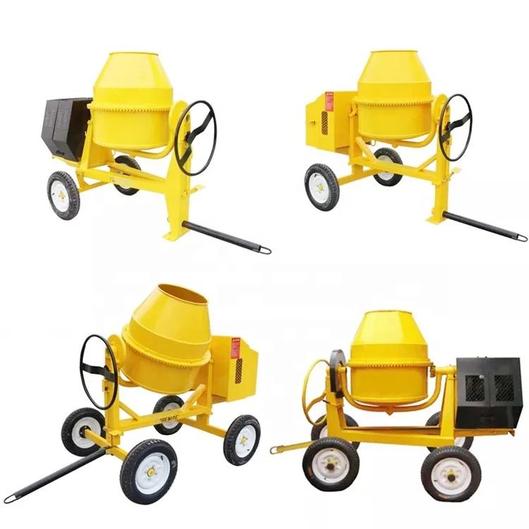 Mobile Concrete Mixer Machine Small Gasoline Diesel Seft-load Concrete Mixers on Sale Gasoline Portable Concrete Mixer 310 320L