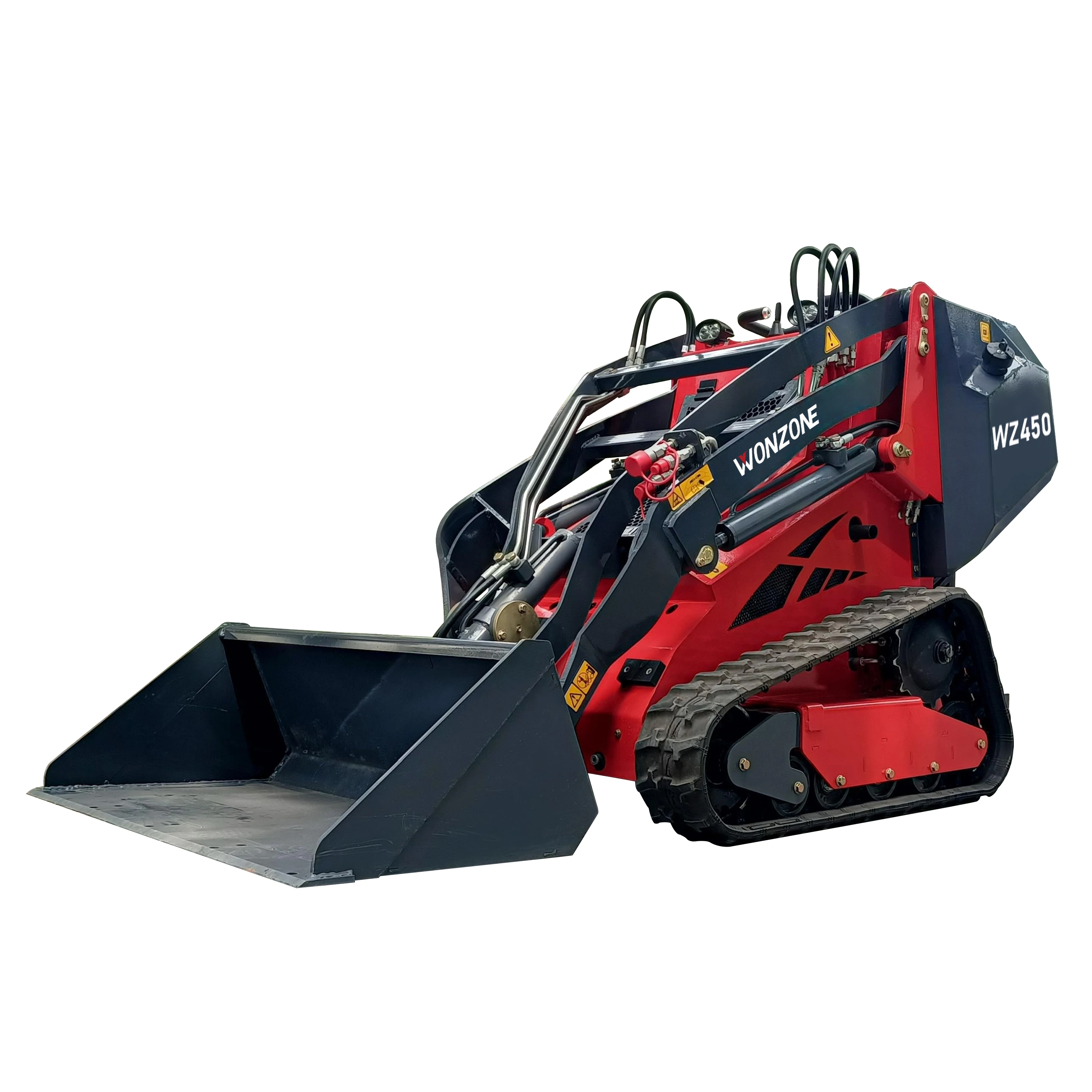 Hot Selling Mini Tracked Skid Steer Loader WZ450 Euro5 / EPA Gasoline Engine Sliding Loader With Attachments