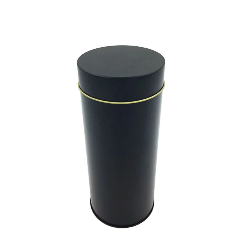 round tin box with inner lid packing box for tea
