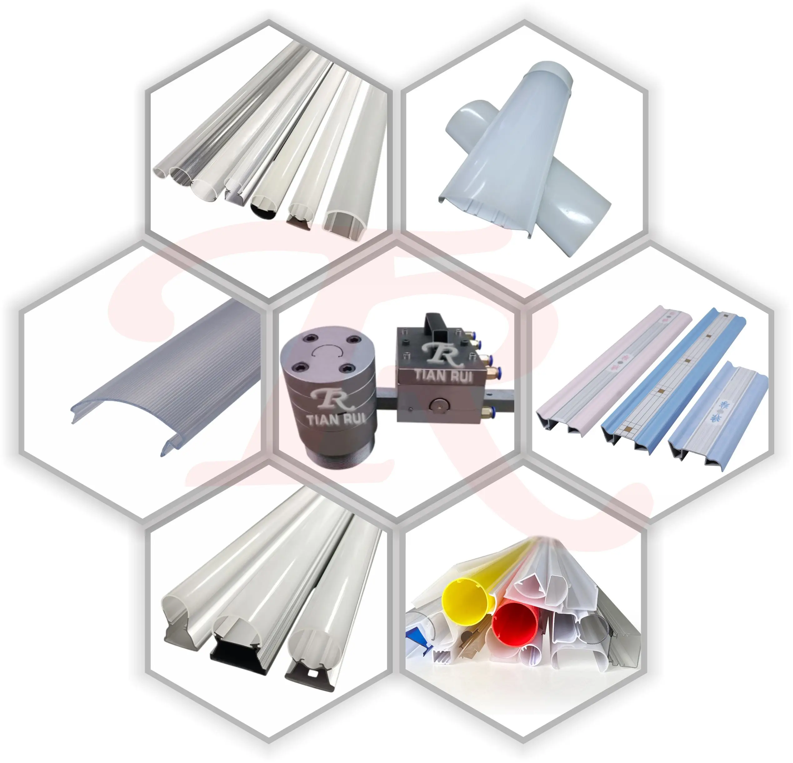 Tianrui Mould PC transparent lamp shade extrusion mold Tooling