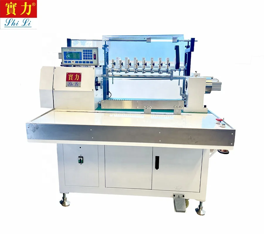 Eight spindle high production fishing line winding machine