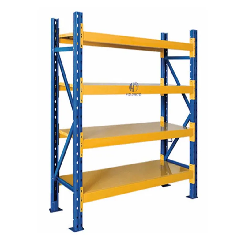 Warehouse storage racks 4 layer 500KG factory long span industrial metal storage shelves warehouse racking