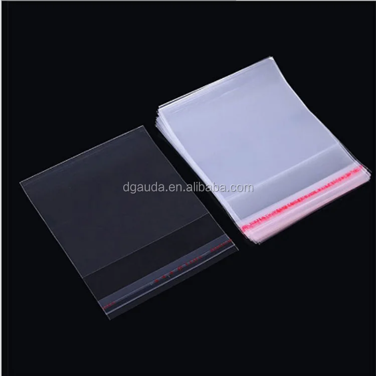 T shirts or cellphone  packaging  self  adhesive clear opp plastic bags