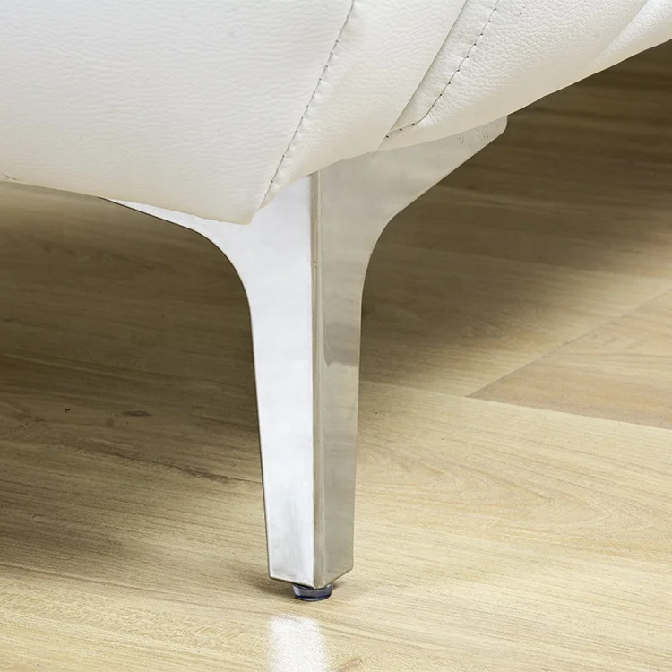 Willsoon New Store Modern Elegant Queen Size Bed Crystal Diamond High Headboard White PU Leather Soft Wooden Frame for Home