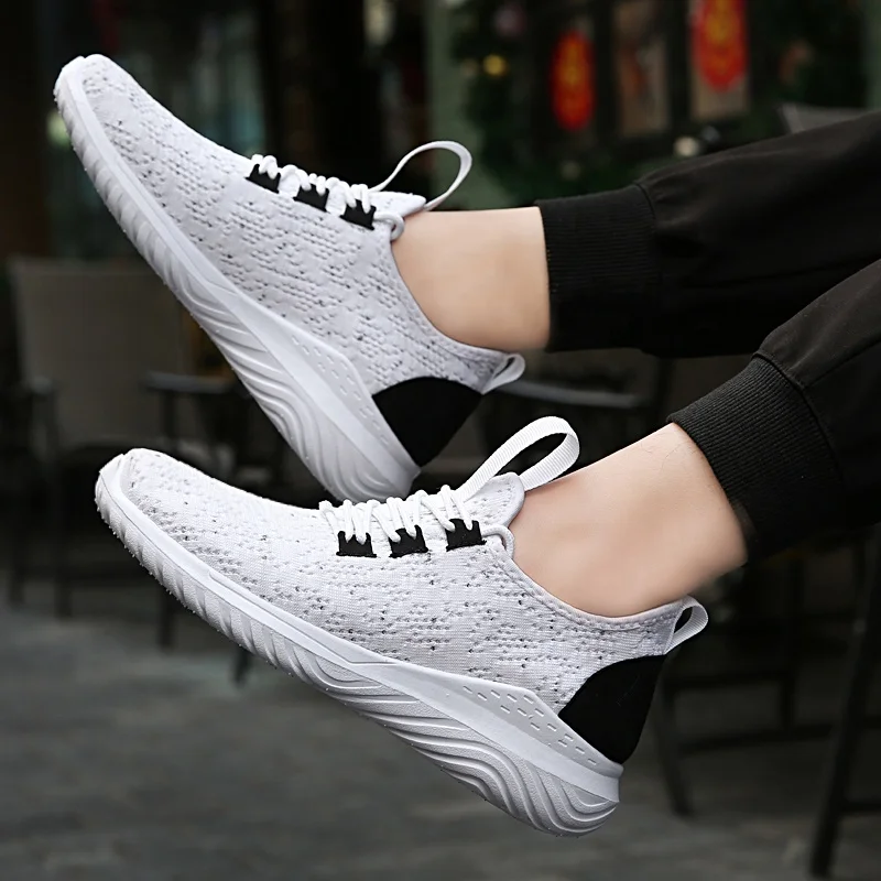 
2019 A New hot sale flymesh breathable calzado pedido de china sport shoes zapato deportivo blank sneakers chaussure homme 