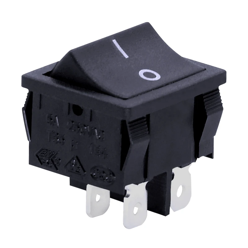 Hongju Custom Color Home Switch 24mm X 21mm Dpst 10a 125v Ac Rocker Switch T85