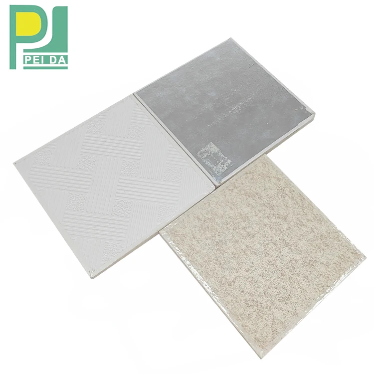 Hanging Ceiling Veneer  PVC Gypsum Ceiling Panels For Residential