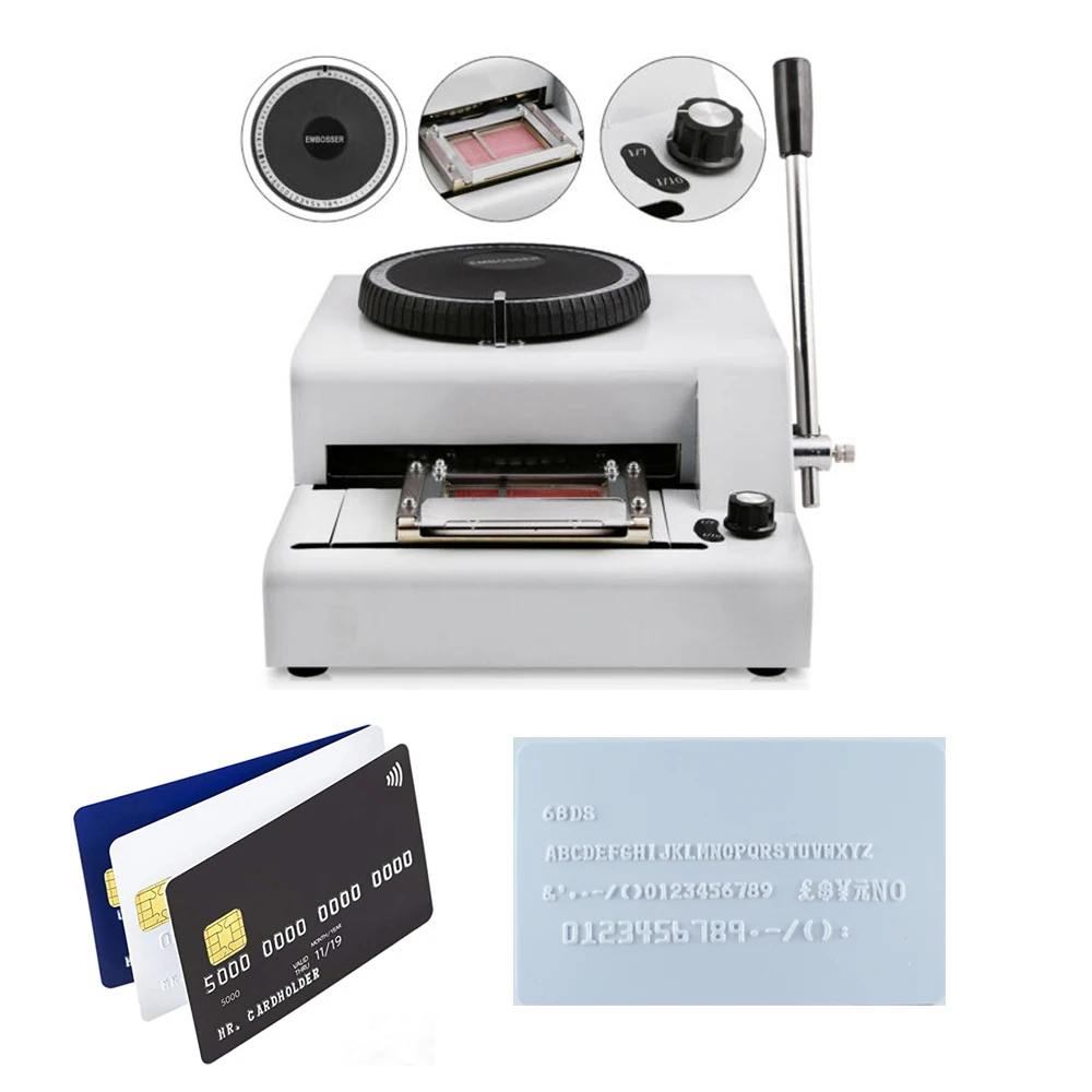 Guangzhou Manual PVC Card Hot Foil Embosser Machine Letter Plastic Credit ID Plate Number Embosser