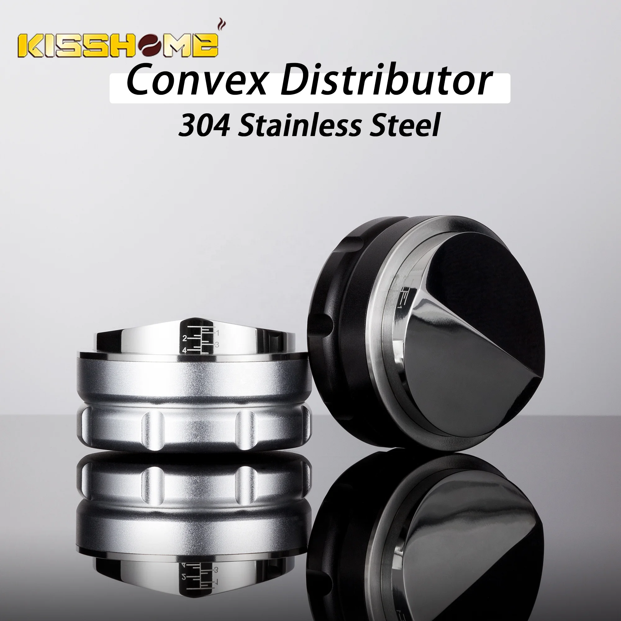 Coffee Tamper Convex Distribution Espresso Accessories Barista Tools 57MM 57.5MM Fit Lelit Anna Anita Coffee Distributor