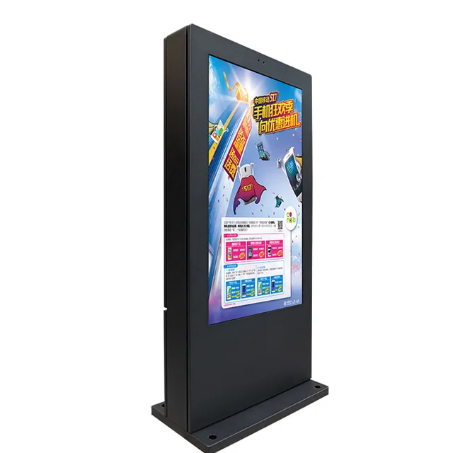 Digital Signage Display Kiosk Information Advertising Player Floor Stand Lcd Touch Screen Supermarket Ad Totem Outdoor