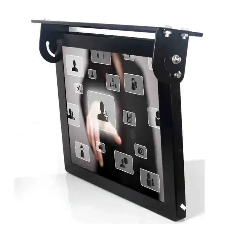 15-дюймовый 17-дюймовый Складной автомобильный монитор с крышей AV видеовход USB-вход для автомобильного монитора на крышу автобуса