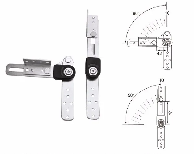 Functional sofa bed adjustable hinge from China folding furniture hinges 6 stops