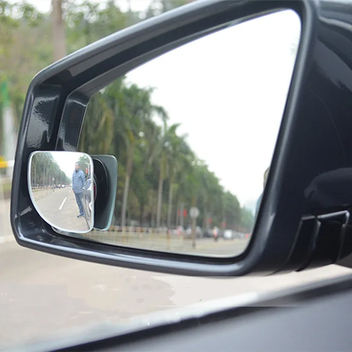 3R Driving Adjustable Equipped Left Blind Spot & Parking Mirror for Car