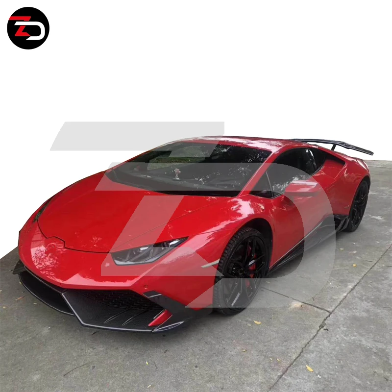 Wholesale MS Style For Huracan LP610 Carbon Fiber Body Kit Front Lip Side Skirt