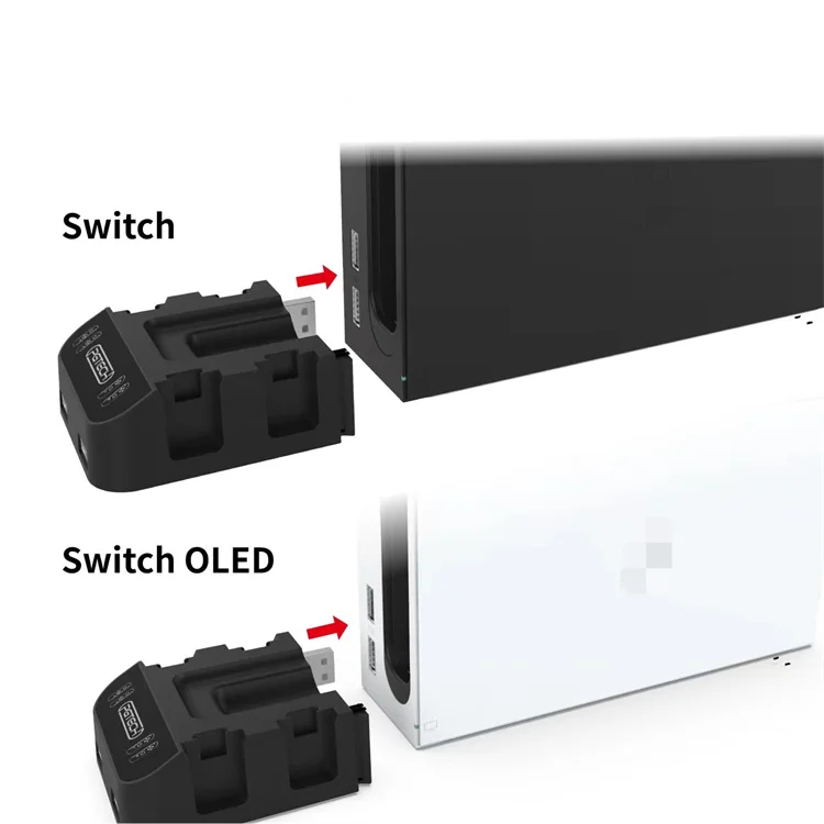SYYTECH New Console Controller Charging Station Disc Storage Card Stand for Nintendo Switch NS OLED Game Charger Accessories
