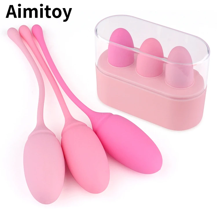 Aimitoy оптовая продажа женской беременных мышцы тазового дна тренировочный мяч женщина для сужения влагалища Упражнения Массаж вагинальные Кегель шары комплект