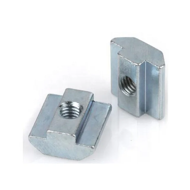 Galvanized T-Slot Hardware 40 Series Connection Slide-In T-Nut for Bosch Profile