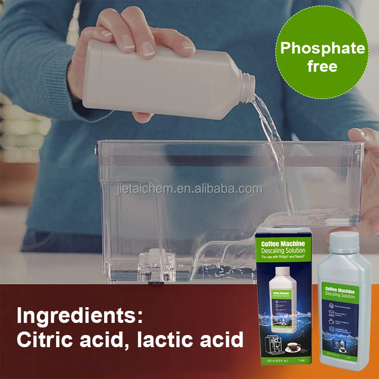 Phosphate free coffee machine descaling, use for Saec* espresso machine descaler 250 ml